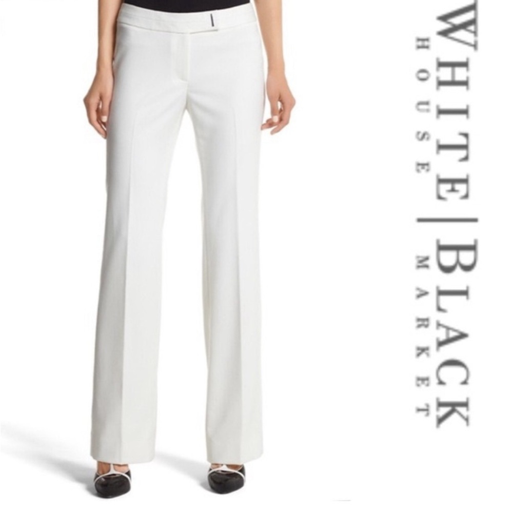 White House Black Market White Trousers